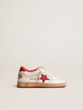 Ball Star Junior in nappa with red leather star and heel tab