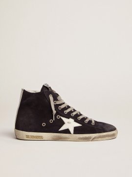 Francy sneakers in leather with leather star and heel tab