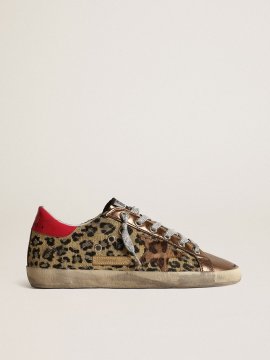 Animal-print Super-Star LTD with leopard-print pony skin star